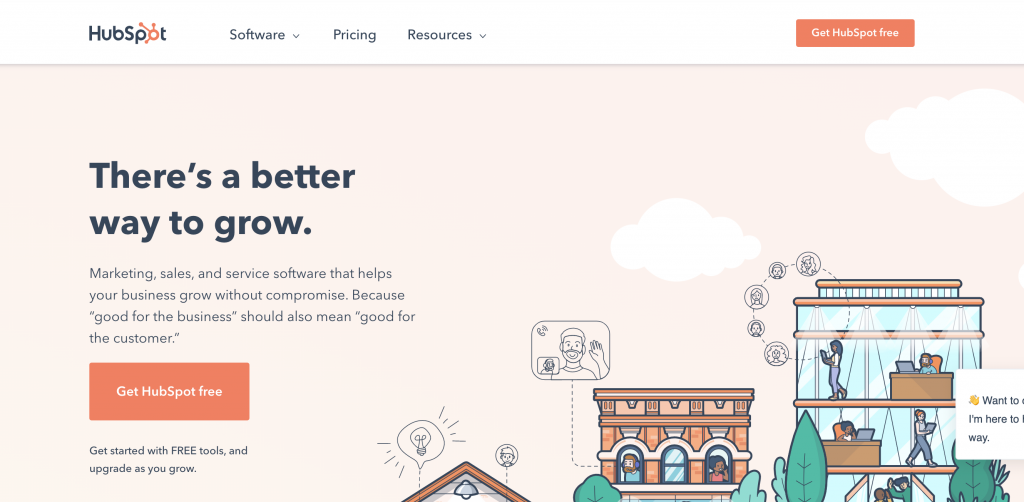 hubspot home page